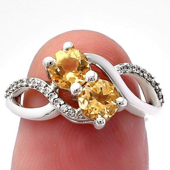 Natural Citrine 925 Sterling Silver Ring s.5 Jewelry DGR1130_A_5 R-1033