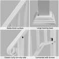 thumbnail image 6 of IVV Handrails for Outdoor Steps, Fits 2 Steps, Matte White Galvanized Iron Handrail, Stair Rail with Installation Kit for Outdoor Steps, White, 6 of 9