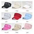 thumbnail image 3 of Leisure Women Sun Protection Breathable Sunscreen Outdoor Sport Sunshade Hat Baseball Cap Sun Hats Ponytail Hat RED, 3 of 8