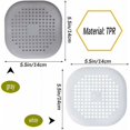 thumbnail image 2 of 4 Pcs Silicone Drain Protector, Kitchen Sink Filter with Suction Cup, Bathtub Drain Cover Filter, Kitchen and Bathroom Sink Filter., 2 of 5