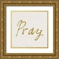 thumbnail image 1 of Murdock, Ramona 20x20 Gold Ornate Wood Framed with Double Matting Museum Art Print Titled - Pray, 1 of 4
