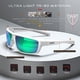 thumbnail image 2 of Gafas de sol polarizadas ATTCL para hombre pesca UV400 blanco+verde, 2 of 7