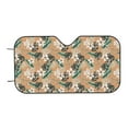 thumbnail image 7 of Fotbe Tropical Leaves Flower Car Windshield Sunshade | Sun Visor Protector Front Window Shade, Keeps Out UV Rays, Keeps Your Vehicle Cool-Medium, 7 of 7