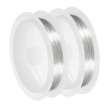Uxcell 22 Gauge Copper Wire for Jewelry Making Tarnish Resistant Beading Wire for Jewelry Making Crafts Supplies, Silver
