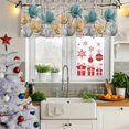 thumbnail image 5 of 2 Pack Valances for Window, Watercolor Flowers Short Curtains for Kitchen Bedroom Living Room, Vintage Tulips Floral Barn Doors Wood Grain Small Window Treatment Valance Drapes 60 x 18 Inch, 5 of 8
