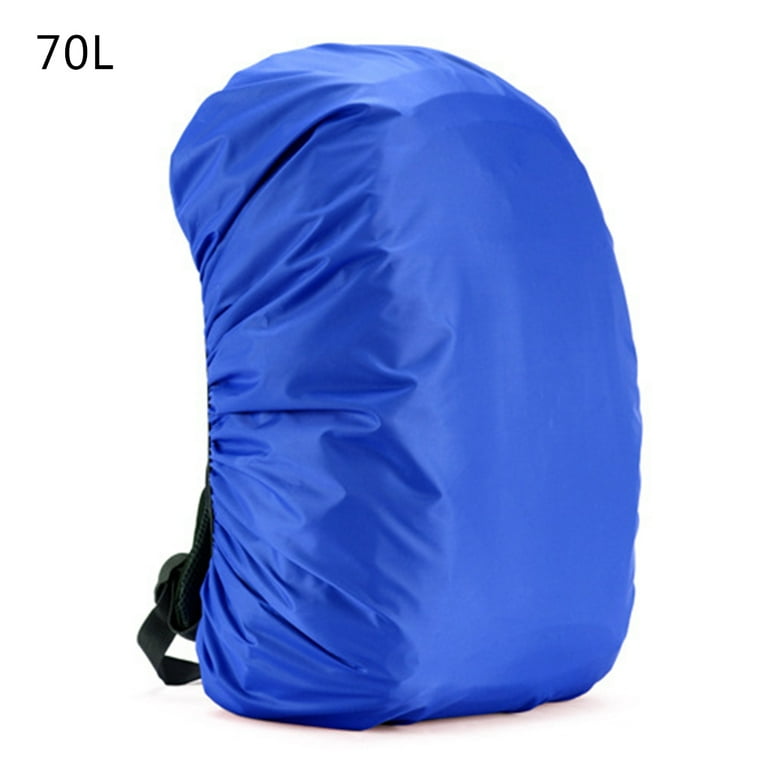 backpack rain cover 80l blue Evotopf Waterproof with Adjustable Anti Slip Buckle Strap & Sliver Coating Reinforced Inner Layer for Camping, Hiking, Traveling, Hunting, Biking and More, 15-25L(Azure) : Sports & Outdoors in pack bag and drawcord adjustment that can be secured to the backpack with a hook in the event of a storm 20-80L Waterproof Backpack Rain Cover