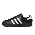 thumbnail image 2 of Adidas Superstar - Zapatillas de deporte clásicas para hombre y mujer, informales, color negro y blanco, cómodas, planas, para exteriores, para monopatín, 2 of 5