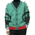 thumbnail image 5 of Anime Hero Cardigan Sweater Green Cardigan Jacket Top Coat, 5 of 7
