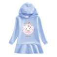 thumbnail image 2 of Vestido estampado de dibujos animados de Hello Kitty para niños, sudadera con capucha sencilla a la moda, vestido, ropa para niños, falda de princesa de algodón para bebés, 2 of 4