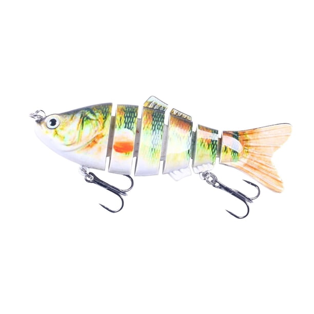 Señuelo para Pesca de Lubina Colamx Señuelo de Superficie Anzuelos Triples de Hundimiento Lento Estilo D