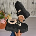 thumbnail image 5 of Black Female Everyday Snow Boots With Thick Bottom Double Buckle For Leisure Comfort Warmth, 5 of 9