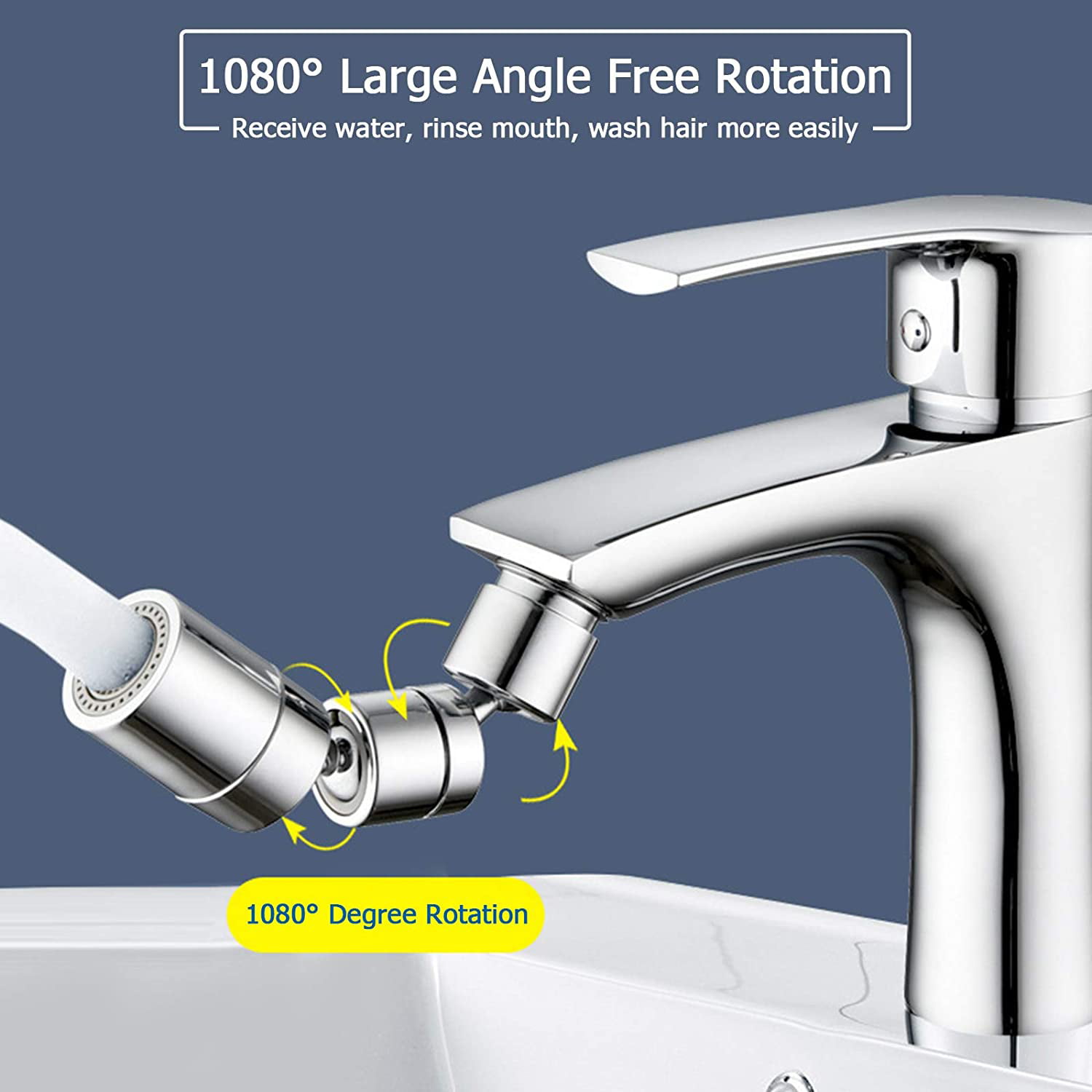 Universal 1080 Rotation Robinet Extendeurs Aérateur Splash Filter