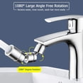 thumbnail image 4 of Aireador de grifo giratorio de 1080°, accesorio universal para fregadero con filtro de salpicaduras, flujo de agua ajustable de doble función, rociador de grifo antisalpicaduras con adaptador de, 4 of 8