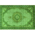 thumbnail image 1 of Ahgly Company Indoor Rectangle Medallion Green Traditional Area Rugs, 5' x 7', 1 of 1