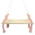 thumbnail image 2 of Ready 2022 Tassels Octagonal Beads Hanging Wooden Board Storage Shelf Rack Nursery Decor, 2 of 7