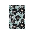 thumbnail image 1 of Floral Hanging Pocket Organizer, Big Bold Flower Drawings in Paintbrush Strokes, Printed Polyester Storage Bag with Pockets, 14" x 20", Seafoam Multicolor, 1 of 2