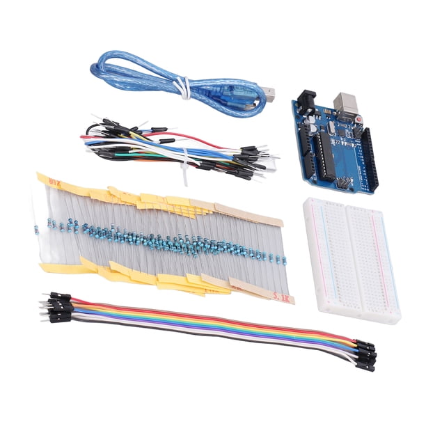 Kit básico de inicio para principiantes en componentes electrónicos de PCB metálicos con tutorial en PDF gratuito compatible con R3