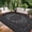 Black and gray-8*10ft, variant on Waterproof Reversible Outdoor Rug 8x10ft – Large Plastic Straw Patio Carpet, Vintage Medallion, Durable All-Weather Mat, for Deck, Balcony, Pool, Camping, RV, Picnic – Gray, USA