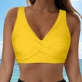 thumbnail image 2 of gdxvjhbj Women Underwire Bikini Top - Push Up Swim Top Only Bra Padded Swimsuit Tops 2025 Bathing Suit Tops (Yellow,M), 2 of 9