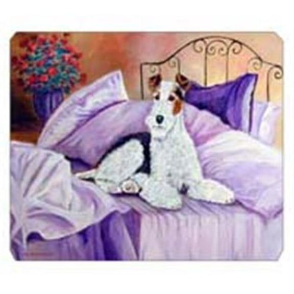 Carolines Treasures Fox Terrier Waiting on Mom Mouse Pad
