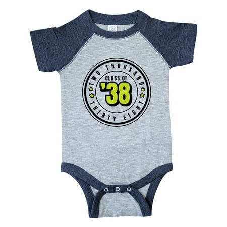 

Inktastic Class of 2038 in Black Circle with Stars Gift Baby Boy or Baby Girl Bodysuit