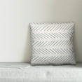 thumbnail image 2 of Creative Products Sea Glass and White Modern Chevron 16x16 Spun Poly Pillow, 2 of 2