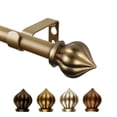 thumbnail image 4 of Domovina Asta 5/8" Single Curtain Rod-Color:Antique Gold,Size:28-48", 4 of 5