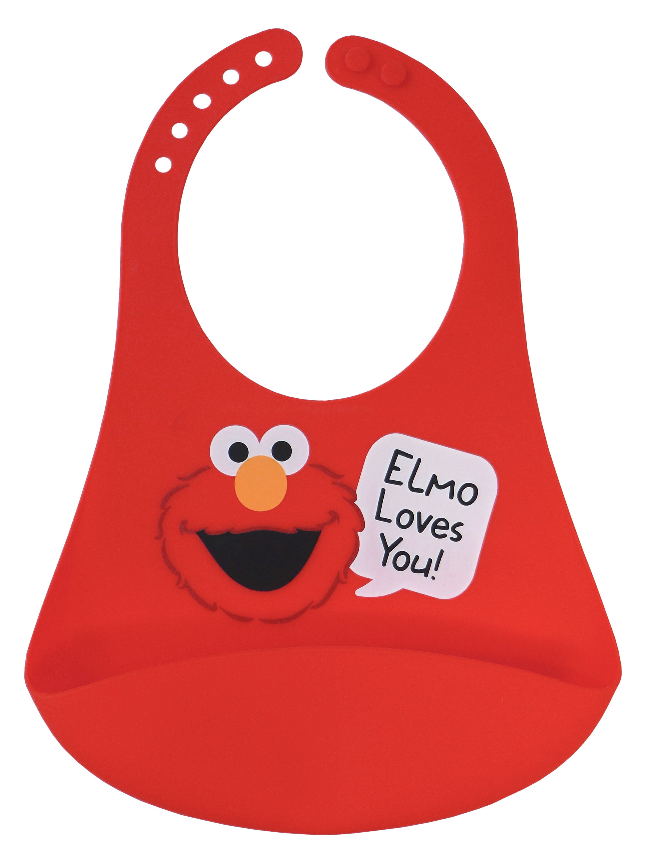 Sesame Street Baby Elmo Silicone Scoop Bib