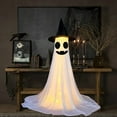 thumbnail image 7 of BNNG Halloween Decorations - Halloween Decorations Outdoor - Large Light-Up Spooky Ghosts with LED Light and Witch Hats - Scary Standing Ghosts Decor for Indoor Home Front Porch Yard Party, 7 of 7