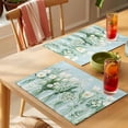 thumbnail image 4 of Spring Floral Placemats Set of 6, Summer Daisy Tulips Flower Vases Rustic Country Non-Slip Place Mats Washable Table Mats for Kitchen Dining Table Decorations Indoor/Outdoor, 4 of 9