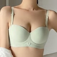 thumbnail image 3 of Womens Racerback Bras Lightly Lined Bra Feature V-Neck T-Shirt Bra Style W-1459 Green S, 3 of 3