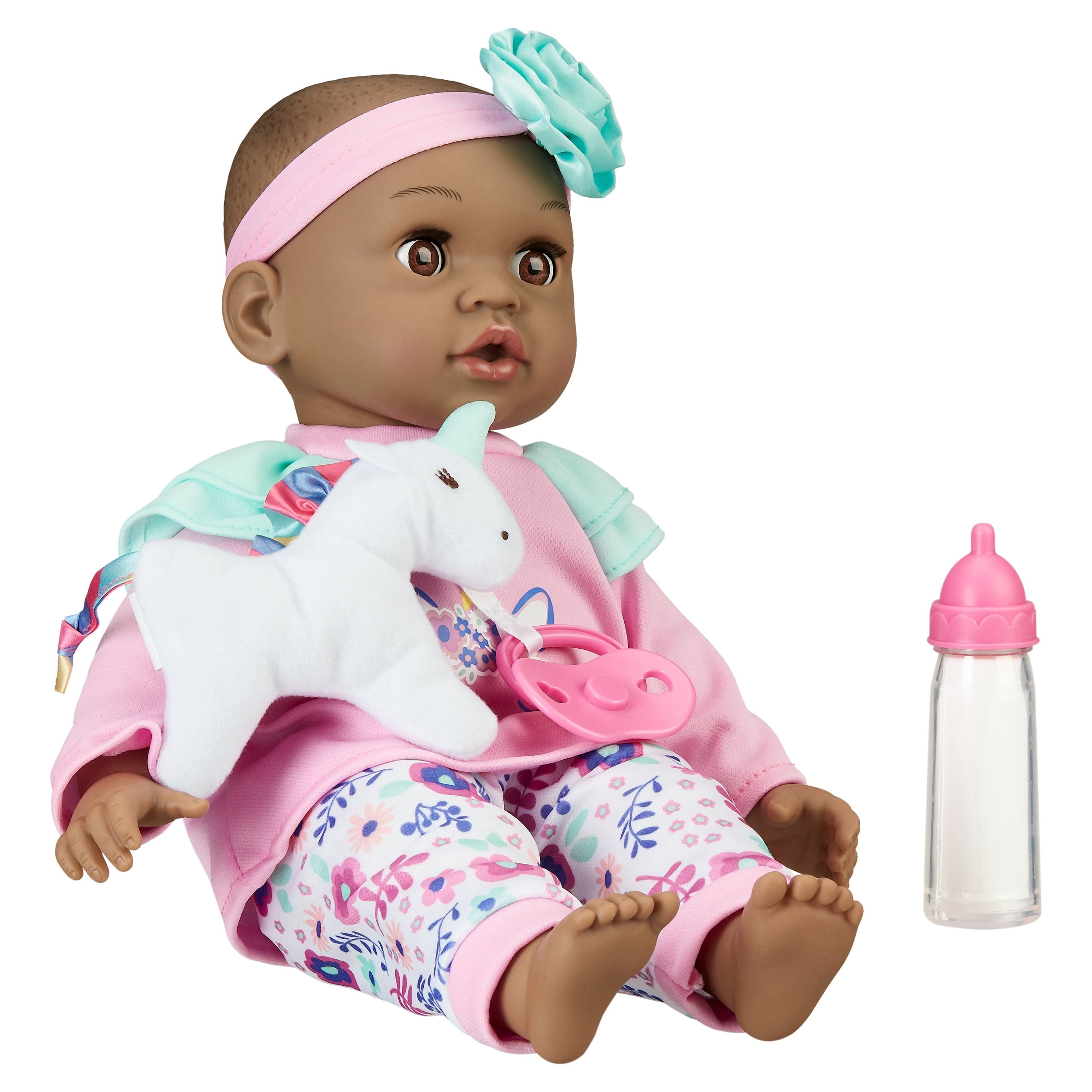 My Sweet Love Sweet Baby Doll Toy Set, African American, 4 Pieces