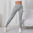 thumbnail image 4 of UngA Anti Cellulite Leggings, Tummy Control High Waisted Leggings Sets for Women, Gym Scrunch Butt Lifting Seamless Workout Womens Yoga Leggings Grey,L, 4 of 6