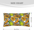 Papaya Pattern green King Pillow Cases Standard Size 20x36in Envelope