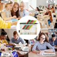 thumbnail image 6 of Ckdifva Cute Flying Cat Pencil Pouch 3 Ring Zipper Pencil Case Binder Pockets Clear Top Cosmetic Bag 2 Pack, 6 of 6