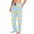 thumbnail image 2 of Duck and Flower Men's Pajama Pants Cotton Long Sleepwear Lounge Pants M, 2 of 7