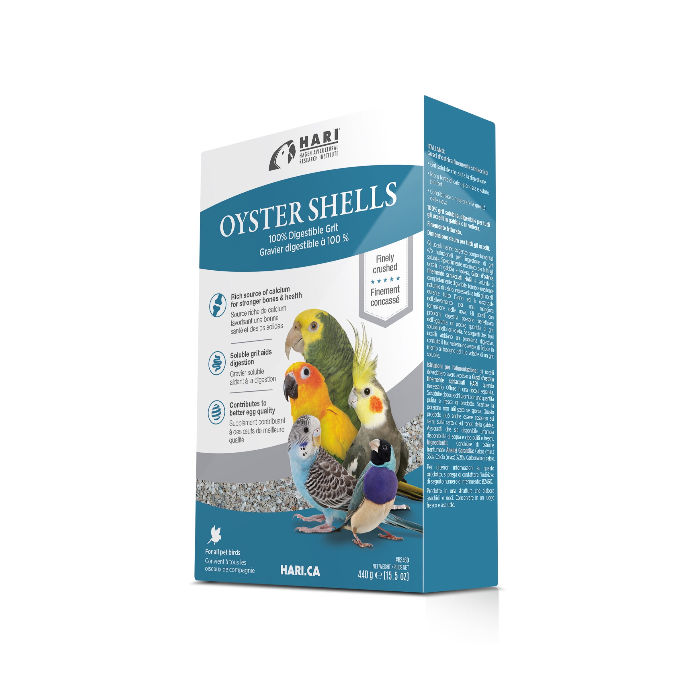 HARI Oyster Shells for Pet Birds, 440g
