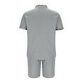 thumbnail image 3 of Shorts Courts pour Hommes Pantalons pour Hommes Décontractés Mode Hommes Manches Courtes Col Rabattu Pantalons Survêtement Deux Pièces Manches pour Hommes Pantalons pour Hommes Mode, 3 of 6