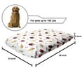 thumbnail image 2 of Ice Cream Pet Bed, Colorful Summer Apple Worms Hearts and Bows Strawberries, Chew Resistant Pad for Dogs and Cats Cushion with Removable Cover, 24" x 39", White Multicolor, by Ambesonne, 2 of 4