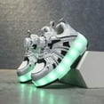 thumbnail image 6 of Kids Wheels Shoes with Lights Rechargeable Roller Skates Shoes Retractable Wheels Shoe LED Flashing Sneakers for Girls Boys Gift, 6 of 16