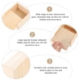 thumbnail image 5 of Wooden boxes 3pcs Wooden Box Wooden Tool Box Photo Storage Box Jewelry Sliding-lid Wooden Box, 5 of 8