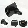 thumbnail image 4 of Windshield Wiper Washer Nozzle Spray Jet Fit for Nissan Note Plastic Black 2 Pcs, 4 of 6