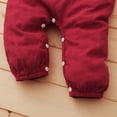 thumbnail image 7 of Toddler Baby Girl Clothes Baby Girl Romper Long Sleeve Ruffle Romper Jumpsuit One Piece Jumpsuit Red 12-18 Months, 7 of 7
