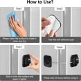 thumbnail image 5 of ZHZFKQ Refrigerator Lock, Heavy Duty Fridge Lock, Combination Lock for Refrigerator Cabinets, Drawers, Safety Lock, Easy Install No Keys Needed (Black-2 Pack) Baby Safety Products, 5 of 7