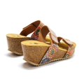 thumbnail image 5 of Eric Michael Women's Lily 2 Cork Wedge Heeled Sandal, Tan Mosaic,11 M US, 5 of 7