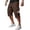 BST45-Coffee, variant on VV AVEORS Cargo Shorts For Men Below Knee Stretch Drawstring Waist Hiking Shorts Casual Casual Workout Short With Multi-Pockets Black L