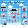 thumbnail image 2 of Tablero sensorial Montessori Tozuoup con 13 luces LED, 2 of 7