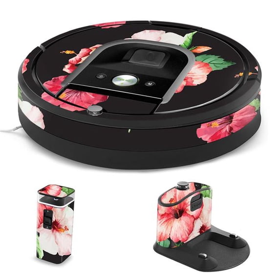 MightySkins IRRO960-Hibiscus Skin for iRobot Roomba 960 Robot Vacuum, Hibiscus