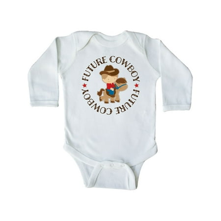 

Inktastic Future Cowboy Western Boy Gift Baby Boy Long Sleeve Bodysuit