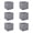Grey, variant on odorsTT Black 11"x11"x11" 6-Pack Foldable Storage Bins Collapsible Closet & Toy Organization Boxes Space Saving Fabric Cubes for Shelves